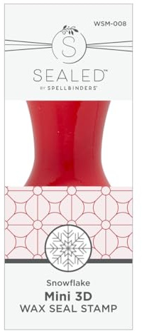 Schneeflocken-Mini-3D-Wachssiegel aus der Holiday Magic Collection