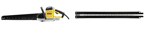 Dewalt Alligator säge (1700 W, 430 mm) DWE398-QS + Alligator- Spezialsägeblätter (Arbeitslänge 430 mm, Zahnmaterial: HM) DT2976