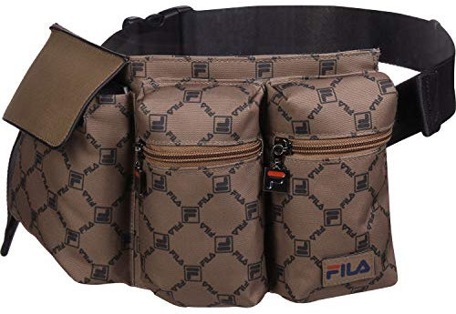FILA Gürteltasche WAIST BAG NEW TWIST 685088 Braun A414 Allover Trush Coffee Bean, Size:ONE SIZE