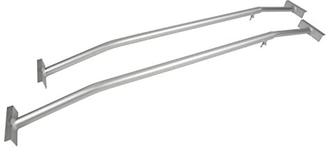 mb-m® 906426 Lot de 2 cintres pour bâche de remorque, bâche plate en aluminium, réglables de 1400 mm à 2100 mm