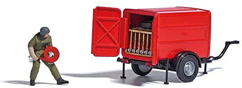 Busch - A-Set: Schlauchtransportanhanger H0 (3/21) * - BU7961