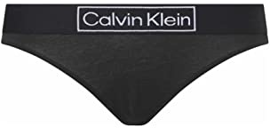 Calvin Klein Damen String Tanga, Schwarz (Black), M