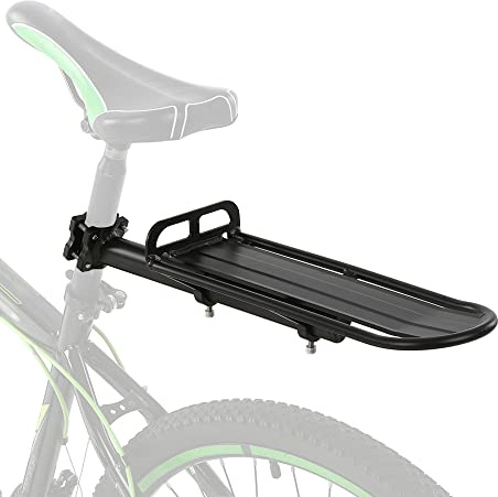 Fahrrad-Heckträger, Fahrradgepäckträger für Fahrräder, einziehbarer SHUAIGUO Sattelstütze, Gepäckträger, einziehbare Aluminiumlegierung, Fahrrad-Rücksitzstütze, Gepäckträger