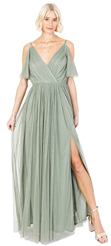 Ladies Women Long Length Dress Maxi Short Sleeve