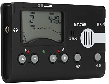 Alomejor MT 70B Digitales Metronom Stimmgerät Tongenerator Guzheng Stimmgerät mit Großem LCD-Display