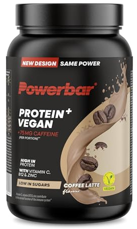 Powerbar - Protein Plus Vegan - Immune Support - Coffee Latte - 570g - Protein Powder - Low Sugar