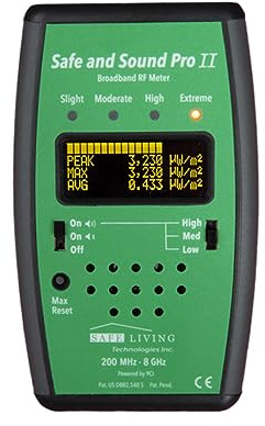 Safe & Sound Pro II HF-Detektor | Messung elektromagnetischer Strahlung für Gesundheit und Wohlbefinden | Strahlungsdetektor für elektromagnetische Felder | EMF-Messgerät