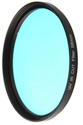 Filtro IR Ajustable Variable Mediante Filtro de Lente de Rayos X for cámaras DSLR/52/55/58/62/67/72/77/82 46/49 mm (Size : 55mm, Color : UV-IR Cut Filter)