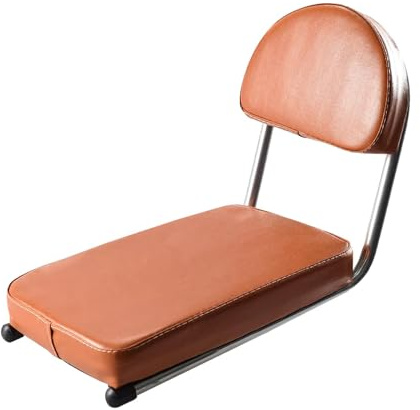 rockible Bike Back Seat Bicycle Rear Seat Cushion Parts Thick Bike Backrest Bike Saddle for Mountain Bike Biking Travel Accessories, Brown