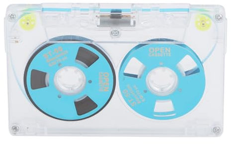 Leere Kassetten, Schutzhüllen, Geräuscharm, Typ I mit Ferric Tape-Audiokassetten, 46 Minuten Aufnahmezeit, Sprachaufzeichnungen und Tragbare Verwendung, Drei Farben