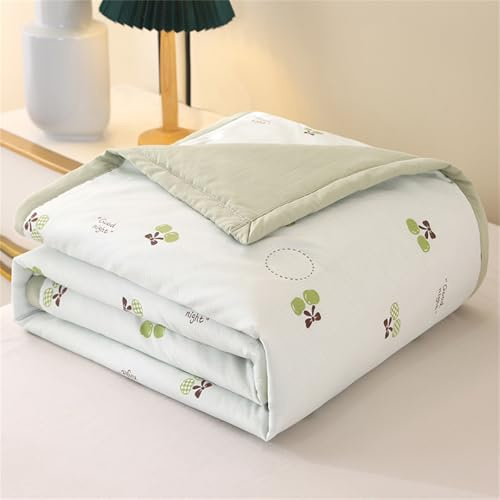 Odot Edredón Verano Cama 150/180/200, Reversible Edredon Acolchado Verano Sin Funda - Ligera y Respirable Manta de Suave para Días Calurosos (Cereza,200 * 230cm)
