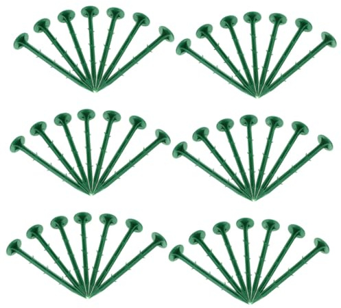 TOYANDONA 150piezas Estacas De Plástico para Jardinería Estacas De Suelo para Huerto Anclaje para Césped Artificial