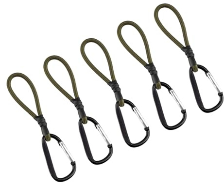 Fazvncv 5 Stück Camping Elastics Seil Outdoor Elastische Seilschnallen Haltbarkeit für Camping Zelt Outdoor Ausrüstung Sicherung