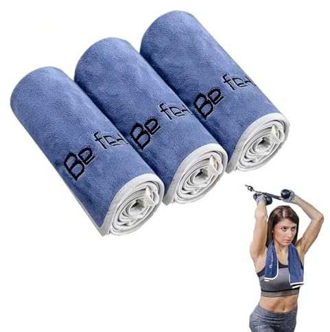 Oaygat 3-Pack Microfiber Gym Towels 35 * 75cm Quick-Dry Yoga Towels Sports Towel Ideal for Cardio Cycling Strength Training Running Perfect for Outdoor Athletes Bikram Pilates Gym and Outdoor Sports