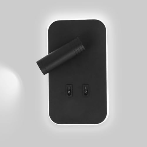 Lampada da Parete per Comodino con Interruttore, Lampada da Lettura a LED, Applique da Parete Moderna, Applique da testiera per Camera da Letto, faretti da Parete rettangolari per Soggiorno, corrid