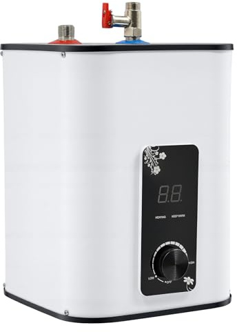 TESUGN varmvattenbehållare, underbords-panna, 8 liter tryckbeständig liten förvaring, 1 500 W underbord panna, kök, trycktålig, vattenbehållare, liten förvaring, varmvattenberedare, övre bordsvärmare