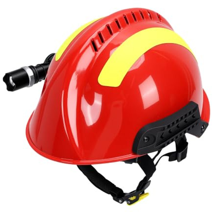 Jectse Casque de sécurité de Sauvetage, Casque d'urgence avec Lampe Frontale Amovible, de sécurité Absorbant Les Chocs pour Les Catastrophes Minières sur Chantier de Construction