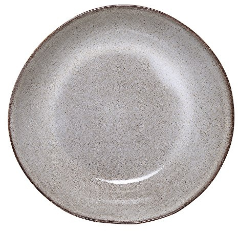 Bloomingville Suppenteller, Schale Sandrine hellgrau D. 22cm H. 5cm Keramik