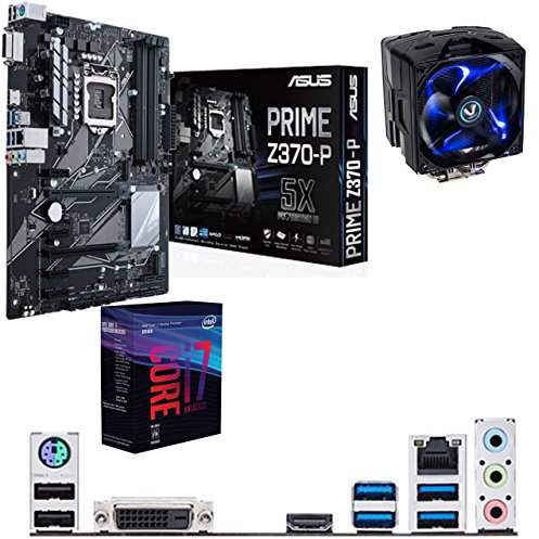 Components4All Intel Coffee Lake Core i7 8700K 4.8GHz Overclocked CPU, ASUS Prime Z370-P Motherboard, Sapphire Vapor-X Cooler Pre-Built Bundle NO RAM