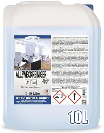 Lorito frisch & sauber Allzweckreiniger, 10 Liter Konzentrat, intensiver und schaumstarker Allesreiniger für Reinigung aller Flächen, Hartböden, Wände und Fliesen