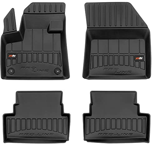 FROGUM 3D407947 Fußmatten Set Gummimatten Vorne und Hinten schwarz