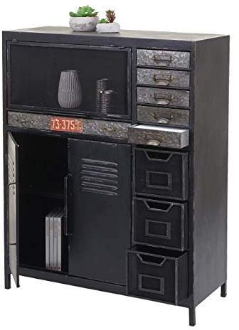Mendler Commode de pharmacien HWC-A32 Design Industriel 115x89x35cm