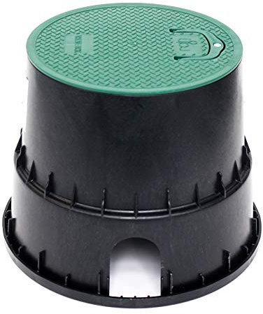 Verdone RAIN Ventilbox Large – Robuste Runde Ventilbox für Gartenbewässerung, Schutz für 1-2 Magnetventile, Absperrhahn & Wasserzähler, UV-beständig