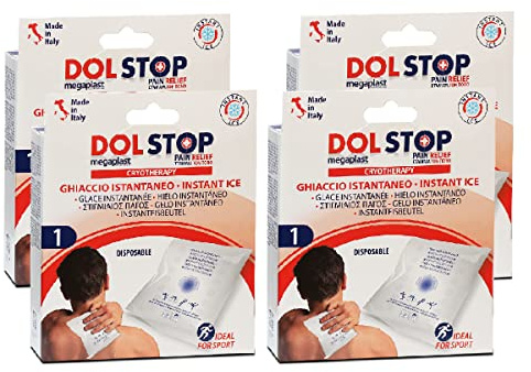 JUANIO Lot de 4 Sac Froid instantané, compresse Froide jetable, Poche de Glace