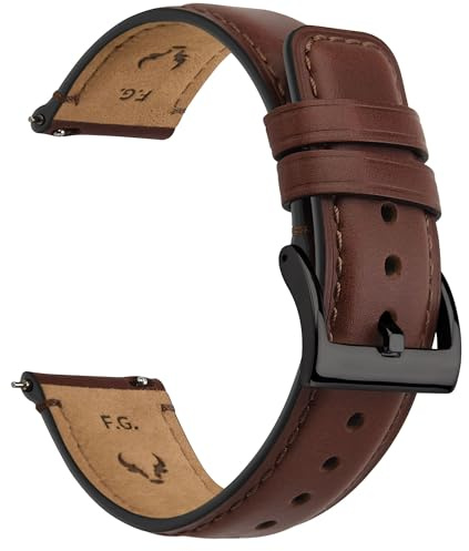 Fullmosa Leder Uhrenarmband Vintage-Ersatzarmband, Uhrenarmband 22mm 20mm 24mm 19mm 18mm Armband Uhr Zubehör für Herren Damen, Uhrband für Smartwatch und Universal-Uhren