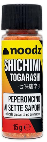 Noodz Shichimi Togarashi: miscela di spezie piccante e aromatica. Artigianale, Made in Italy (15g)