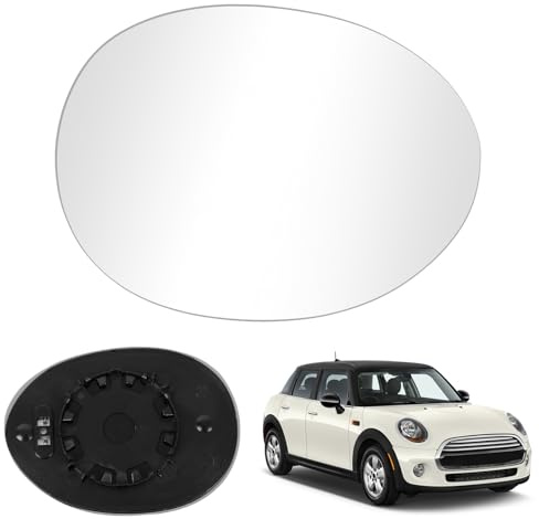 Vetro a Specchio sostituzione per Mini Cooper F55 F56 F57 F60 2013-2020, Specchio Esterno Regolabile Adatto, Lente Retromarcia (Giusto)
