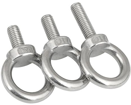 BKEKM ringschrauben Augenschraube, 2 Stück Hebeösenmuttern M8 M10 Marine-Schraubring Augenschraube 304 Edelstahl-Augenmutter Selbstschneidende Schraube Augenschraube stabil