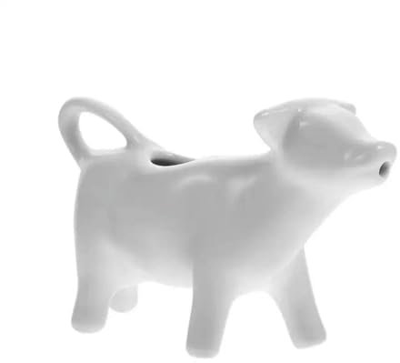 Pitcher Milk Creamer Ceramic Jug Cow Coffee Cup Sauce Gravy Dispenser Pourer Frothing Mini Container Serving Boat Frother