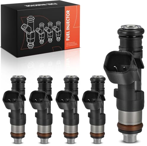 Frankberg 5x Einspritzventil 2-Polig Benzin Kompatibel mit C30 533 S40 II 544 S60 II 134 S80 II 124 V50 545 V60 I 155 V70 III 135 XC60 156 Replace# 30757534