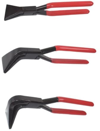 3PCS Cesello A Mano per Lamiera Strumenti per Lamiera A Mandibola Diritta 45° 90° Pinze per Piegatura per Piegare e Appiattire la Lamiera