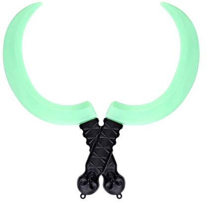 Cuchillo falso de Halloween, paquete de 2 accesorios de terror luminosos falsos para matar cuchillos de carnicero, accesorios clásicos de cuchillo de broma para festival, disfraz, accesorio de cosplay