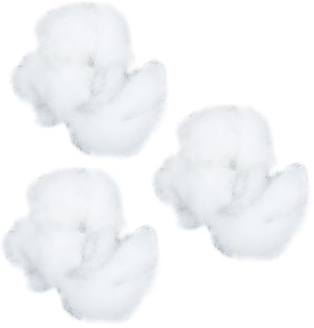 DIYEAH Pp Baumwolle Füllwatte 3 Beutel 60g (20g Je Pack) Hochelastisch Für Plüschtiere Basteln Selbstgemacht Haustierbetten Warmes Füllmaterial