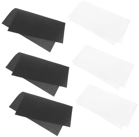 Lurrose 6stücke Fädiger Stoff Weiß Kreuzstichstoff Aus Baumwolle Stickgittertücher Für DIY-projekte Stickzubehör Für Handarbeiten Material Für Nähen Und Tischdecken