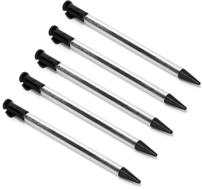 5 pièces Stylet métallique Tactile Compatible Nintendo 3DS pour Console 3DS | 85mmx5mm