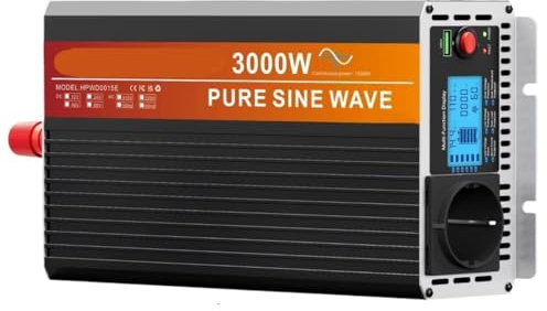 Inverter Onda Pura Convertitore Da 12V A 220V 15000W/3000W Trasformatore Inverter 12V 220V Onda Sinusoidale Pura Con LCD Convertitore(3000W,12V)