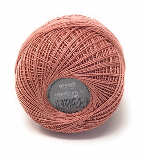 Gründl Häkelgarn 10 Brandneu, Filethäkelgarn, 100% Baumwolle (mercerisiert, gasiert, gekämmt), 50 Gramm Knäuel = 280 Meter LL, 20 tolle Farben,