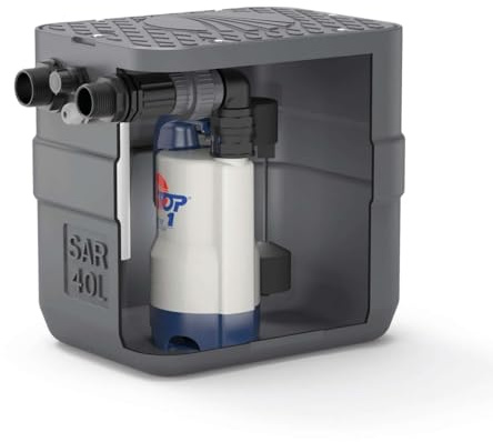 Station De Relevage Pedrollo Sar 40 Top 1 40l Eau De Pluie 220v 4.8 M3/h Bleu