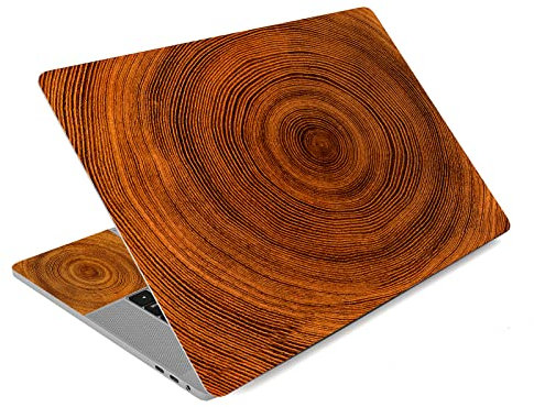RUYIDAY Laptop Stickers Decal, Tree Ring Pattern, 12-15.6 inches, PVC Material, Scratch Resistant, Fits Most Laptops