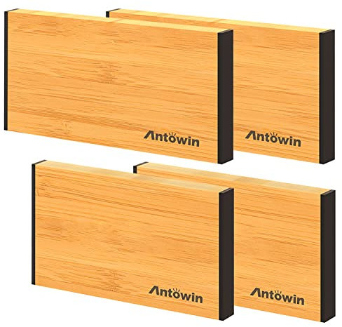 ANTOWIN 4 separatori regolabili in bambù