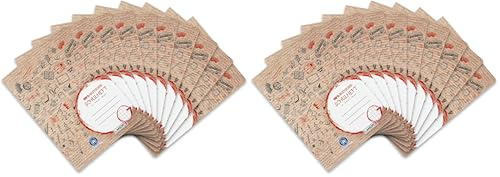 Landre Schulheft A4 Recycling, 16 Blatt, Lineatur 7, kariert, 10 Stück (Packung mit 2)
