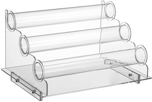 Kichvoe 3-Stöckiger Acryl Schmuckständer Transparent Organizer Für Armbanduhren Armbänder Halsketten Und Haargummis Schmuckhalter Für Zuhause Und Juweliergeschäft