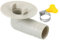 PATIKIL 15mm Connecteur de Tuyau de Vidange de Climatiseur, 1 Pcs Connecteur de Vidange Universel avec Cerceau de Serrage pour Robinet D'Unité Ac à Fenêtre Mini-Fendue, Modèle Blanc 11