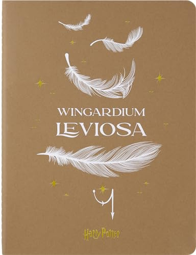 Moleskine Colección Hechizos Wizarding World Harry Potter Wingardium Leviosa Cahier Journal, Cuaderno a Rayas con Tapa Dura y Costura Visible, Formato Extra Grande 19 x 25 cm