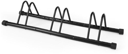 ENGWE MTB Support de rangement en métal pour vélo - Support de stationnement pour vélo - Support de rangement pour garage ou abri de jardin (3 stations de vélos)