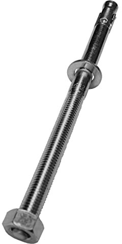 Lumonic Schwerlastdübel M12 x 240mm | hochwertige Edelstahl V4A Keilanker | Durchsteckmontage, SOFORT BELASTBAR | Betonanker, Schwerlastanker | für Überdachungen, Geländer, Regale, Trennwände